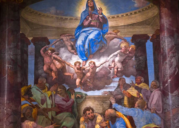 Trinita dei monti kirche, rom, italien — Stockfoto