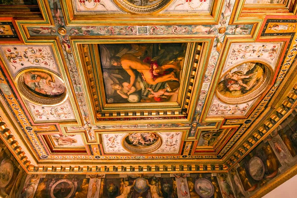 Firenze Olaszország Október 2015 Belső Terekkel Építészeti Részleteket Palazzo Vecchio — Stock Fotó