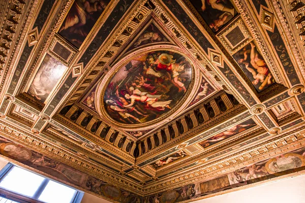 Firenze Italia Ottobre 2015 Interni Dettagli Architettonici Palazzo Vecchio Ottobre — Foto Stock