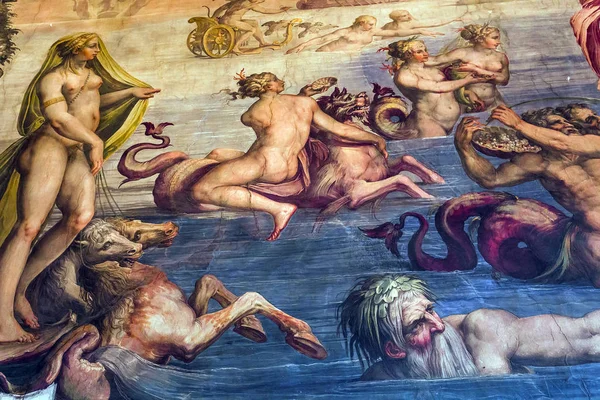 Florença Itália Outubro 2015 Interiores Detalhes Arquitetônicos Palazzo Vecchio Outubro — Fotografia de Stock