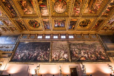 iç Palazzo Vecchio, Florence, İtalya