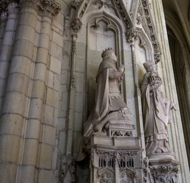 Nantes, Fransa, 29 Ekim 2016: mimari detaylar saint paul saint peter Katedrali, 29 Ekim 2016, Nantes, Fransa