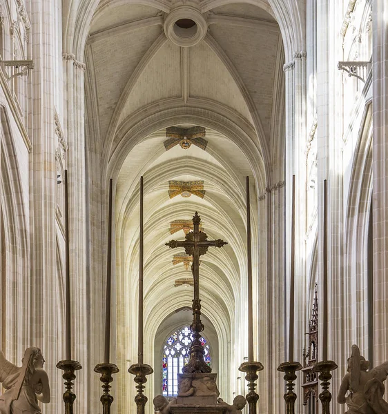 Nantes France Oktober 2016 Architektonische Details Der Kathedrale Saint Paul — Stockfoto