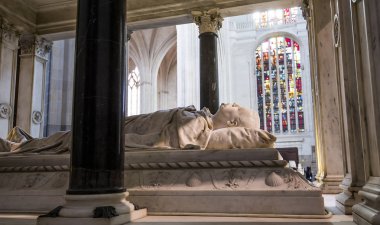 Nantes, Fransa, 29 Ekim 2016: mimari detaylar saint paul saint peter Katedrali, 29 Ekim 2016, Nantes, Fransa
