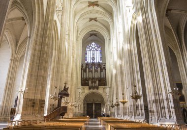 Nantes, Fransa, 29 Ekim 2016: mimari detaylar saint paul saint peter Katedrali, 29 Ekim 2016, Nantes, Fransa