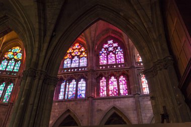 Nevers, Fransa, 20 Eylül 2016: iç ve ayrıntılarını saint-cyr-sainte-julitte Katedrali, 20 Eylül 2016 Nevers, Fransa