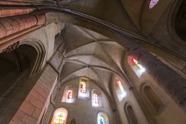 Nevers, Fransa, 20 Eylül 2016: iç ve ayrıntılarını saint-cyr-sainte-julitte Katedrali, 20 Eylül 2016 Nevers, Fransa