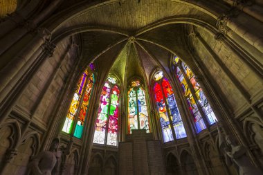Nevers, Fransa, 20 Eylül 2016: iç ve ayrıntılarını saint-cyr-sainte-julitte Katedrali, 20 Eylül 2016 Nevers, Fransa