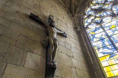 Nevers, Fransa, 20 Eylül 2016: iç ve ayrıntılarını saint-cyr-sainte-julitte Katedrali, 20 Eylül 2016 Nevers, Fransa