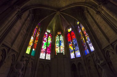 Nevers, Fransa, 20 Eylül 2016: iç ve ayrıntılarını saint-cyr-sainte-julitte Katedrali, 20 Eylül 2016 Nevers, Fransa