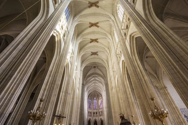 Nantes Francie Října 2016 Architektonické Detaily Saint Paul Peter Katedrály — Stock fotografie