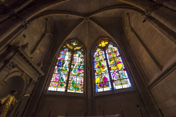 Nevers France September 2016 Interieurs Und Details Der Kathedrale Saint — Stockfoto