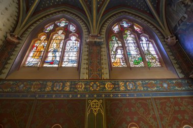 Nevers, Fransa, 20 Eylül 2016: iç ve ayrıntılarını saint-cyr-sainte-julitte Katedrali, 20 Eylül 2016 Nevers, Fransa