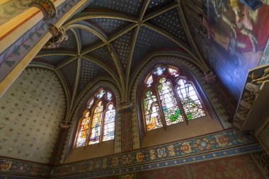 Nevers, Fransa, 20 Eylül 2016: iç ve ayrıntılarını saint-cyr-sainte-julitte Katedrali, 20 Eylül 2016 Nevers, Fransa