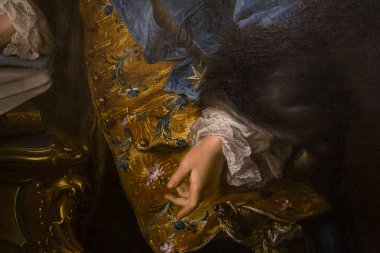 Paris, Fransa, 22 Eylül 2016: iç mekanlar ve otelin mimari detaylar de Carnavalet, 22 Eylül 2016, Paris, Fransa