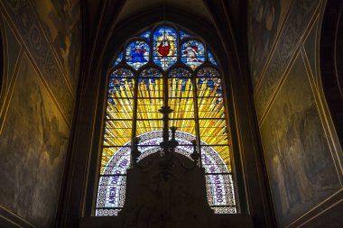 Paris, Fransa, 07 Eylül 2016: iç mekanlar ve ayrıntılarını Saint-Gervais Kilisesi, 07 Eylül 2016, Paris, Fransa