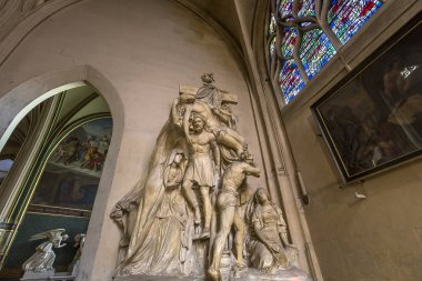 Paris, Fransa, 07 Eylül 2016: iç mekanlar ve ayrıntılarını Saint-Gervais Kilisesi, 07 Eylül 2016, Paris, Fransa