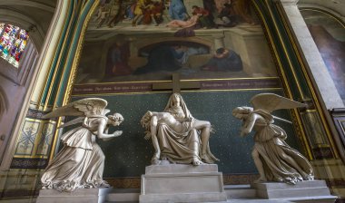 Paris, Fransa, 07 Eylül 2016: iç mekanlar ve ayrıntılarını Saint-Gervais Kilisesi, 07 Eylül 2016, Paris, Fransa