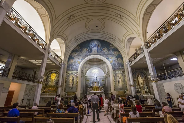 Paris France Setembro 2016 Interiores Detalhes Capela Nossa Senhora Medalha — Fotografia de Stock