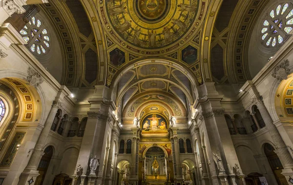 París Francia Octubre 2016 Interiores Detalles Arquitectónicos Iglesia San Francisco — Foto de Stock