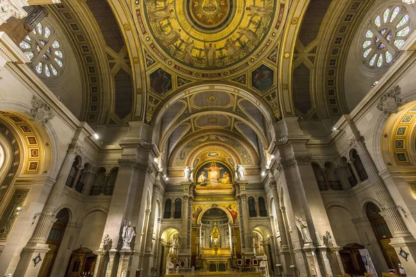 Paris França Outubro 2016 Interiores Detalhes Arquitetônicos Igreja São Francisco — Fotografia de Stock