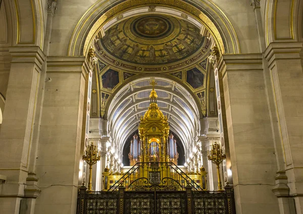 Paris França Outubro 2016 Interiores Detalhes Arquitetônicos Igreja São Francisco — Fotografia de Stock