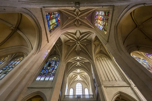Париж Франция Сентября 2016 Интерьеры Детали Церкви Сен Жерве Сентября — стоковое фото