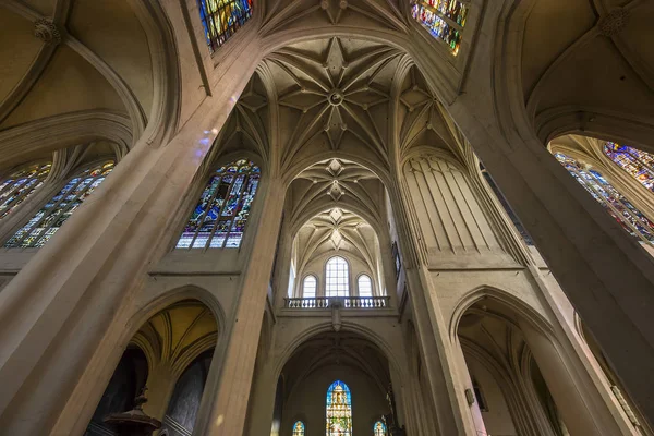 Париж Франция Сентября 2016 Интерьеры Детали Церкви Сен Жерве Сентября — стоковое фото