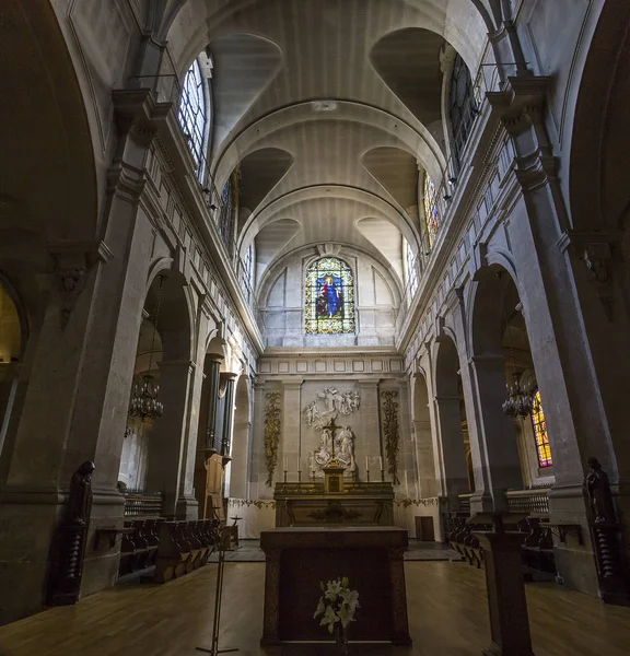 Paris Franța Septembrie 2016 Interioare Detalii Arhitecturale Ale Bisericii Sainte — Fotografie, imagine de stoc