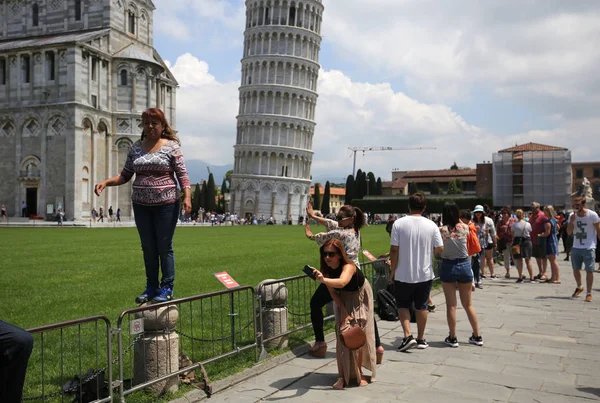 Pisa Italia Giugno 2016 Esterni Della Torre Pisa Giugno 2016 — Foto Stock