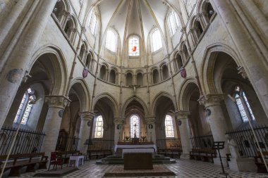 Provins, Fransa, 06 Ağustos 2016: Aziz Quiriace Kilisesi, Ağustos 06, iç 2016 yılında Provins, SEINE et Marne, Fransa