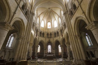 Provins, Fransa, 06 Ağustos 2016: Aziz Quiriace Kilisesi, Ağustos 06, iç 2016 yılında Provins, SEINE et Marne, Fransa