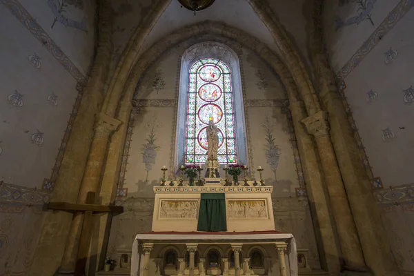 Provins Francia Agosto 2016 Interiores Iglesia San Quiriace Agosto 2016 — Foto de Stock