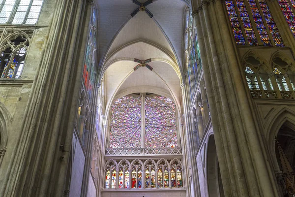 Tours France July 2015 Interiors Architectural Details Saint Gatien Cathedral — Stock Photo, Image