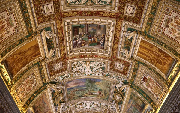 Cidade Vaticano Vaticano Junho 2015 Interiores Detalhes Arquitetônicos Museu Vaticano — Fotografia de Stock