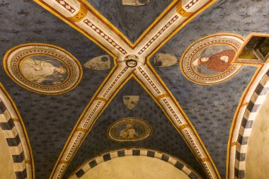 iç Palazzo Corboli, Asciano, İtalya