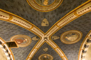 iç Palazzo Corboli, Asciano, İtalya