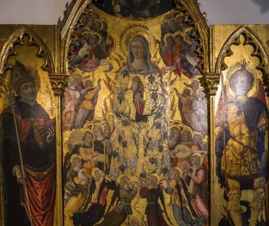iç Palazzo Corboli, Asciano, İtalya