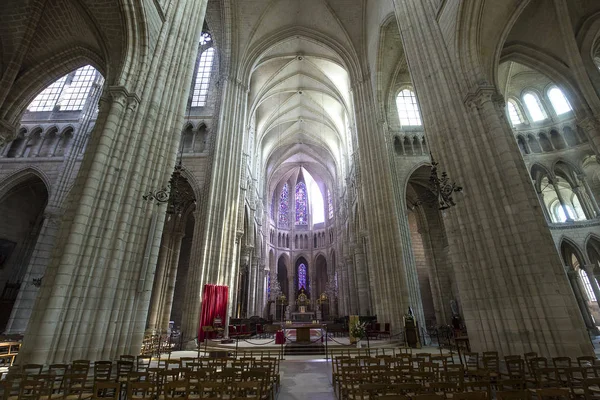 Katedrála Saint Gervais Saint Protais v Soissons, Francie — Stock fotografie