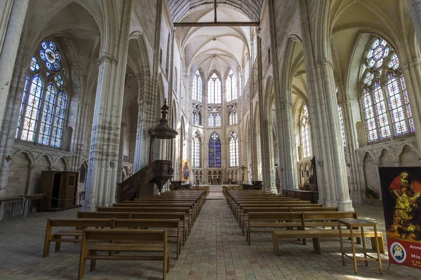 Kościół Saint-sulpice-de-favieres, Essonne, Francja — Zdjęcie stockowe