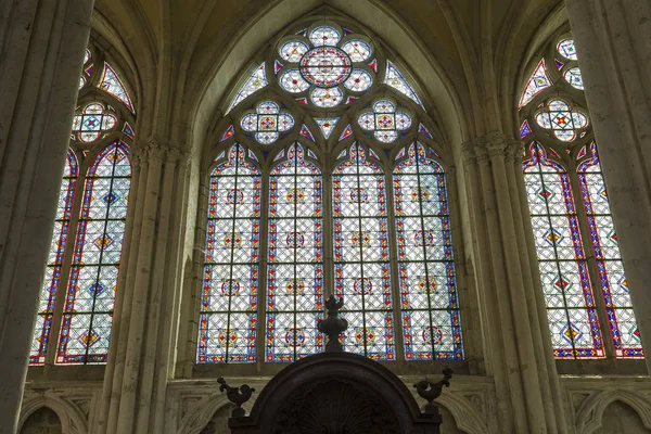 Saint-sulpice-de-Favieres Kilisesi, Essonne, Fransa — Stok fotoğraf