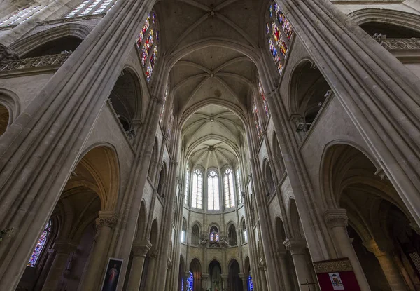 Katedrála Notre Dame v Senlis, Oise, Francie — Stock fotografie