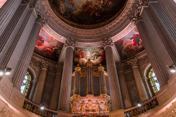 Versailles France April Интерьеры Архитектурные Детали Потолки Королевской Капеллы Версале — стоковое фото