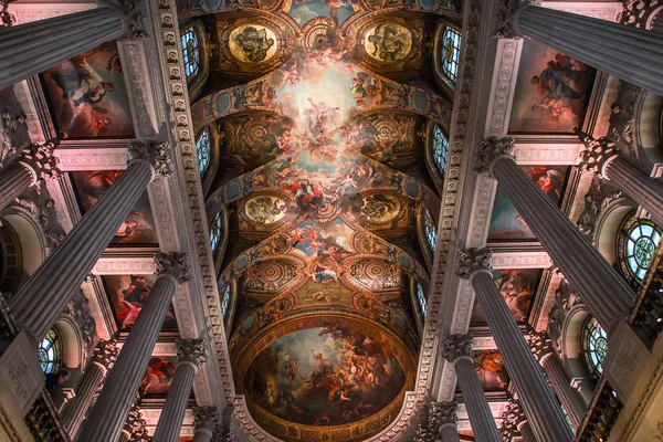 Versailles France April Interiors Architectural Details Ceilings Royal Chapel Versailles — Stock Photo, Image