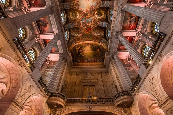 Versailles Francia Abril Interiores Detalles Arquitectónicos Techos Capilla Real Versalles — Foto de Stock