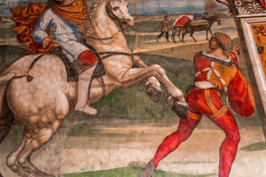 Abbey Monte Oliveto Maggiore, Toskana, İtalya