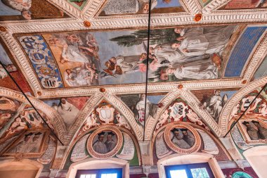 Abbey Monte Oliveto Maggiore, Toskana, İtalya
