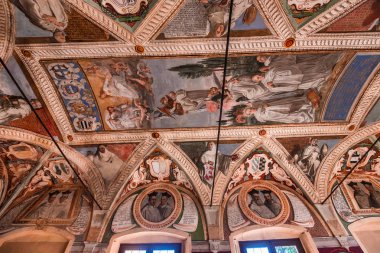 Abbey Monte Oliveto Maggiore, Toskana, İtalya