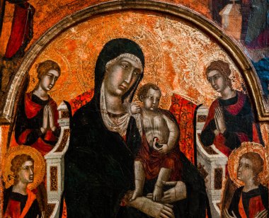 Abbey Monte Oliveto Maggiore, Toskana, İtalya