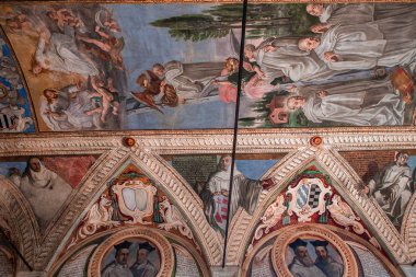 Abbey Monte Oliveto Maggiore, Toskana, İtalya